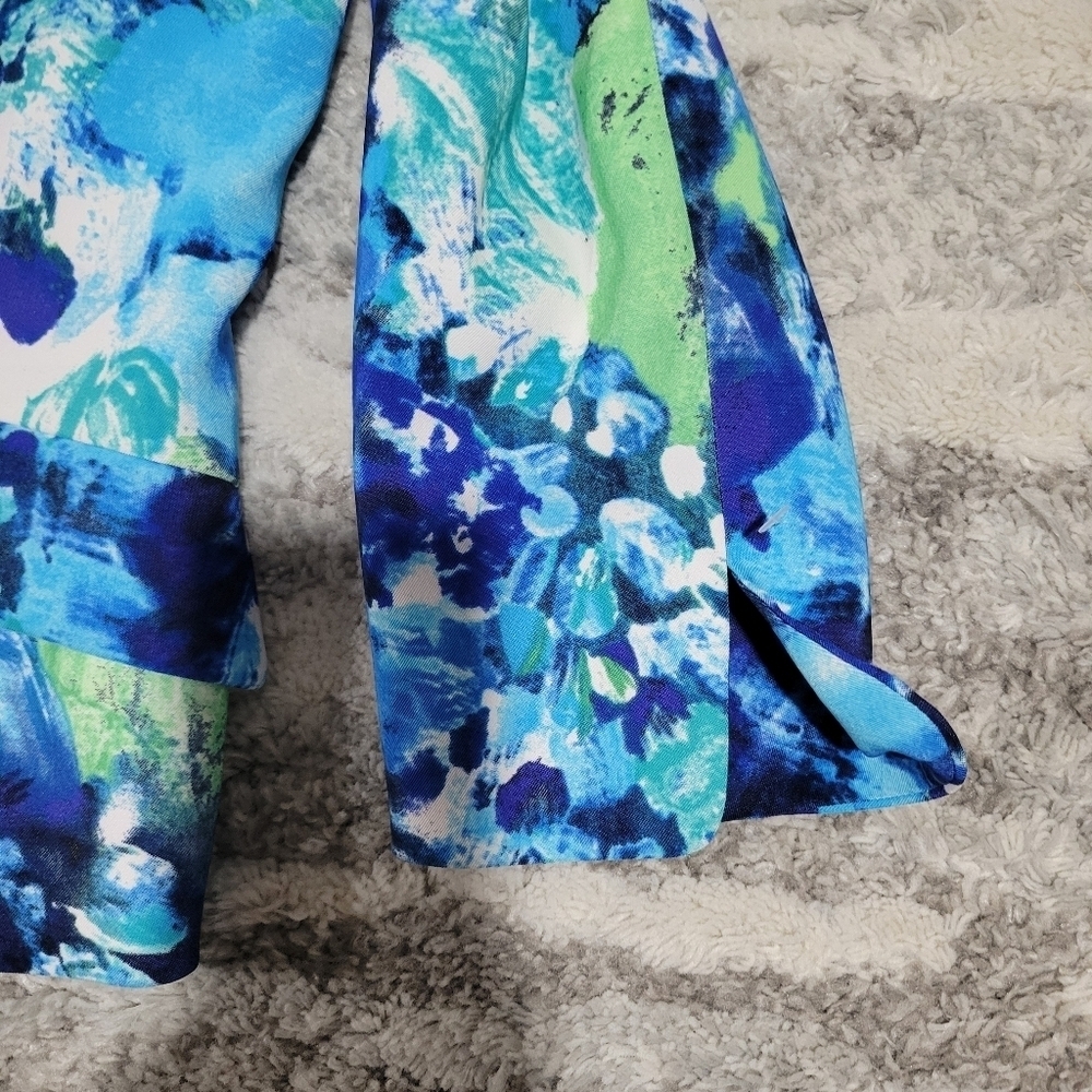 Evan-Picone Vibrant Abstract Blazer - Picture 6 of 12